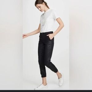 PAIGE Mayslie Joggers , Black Fog Luxe Coated color. Sz 30